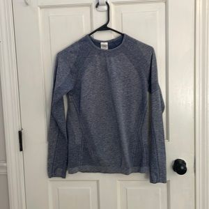 athleta girl long sleeve blue shirt